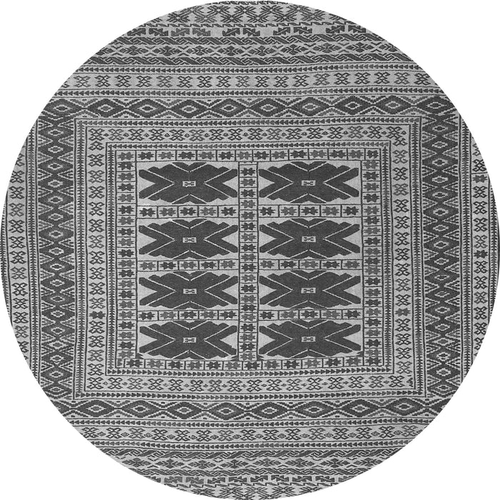 Machine Washable Southwestern Gray Country Rug, wshtr2772gry