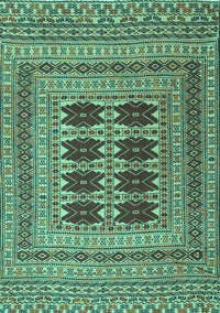 Southwestern Turquoise Country Rug, tr2772turq