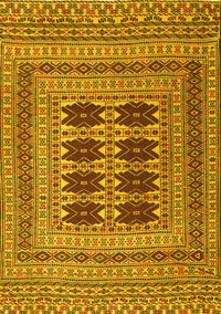 Southwestern Yellow Country Rug, tr2772yw