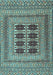 Southwestern Light Blue Country Rug, tr2772lblu