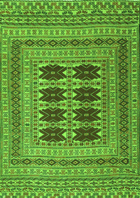 Southwestern Green Country Rug, tr2772grn