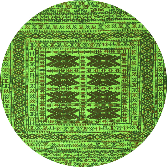 Machine Washable Southwestern Green Country Area Rugs, wshtr2772grn