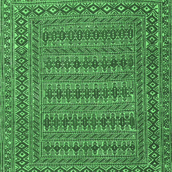 Machine Washable Southwestern Emerald Green Country Area Rugs, wshtr2773emgrn