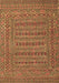 Southwestern Brown Country Rug, tr2773brn