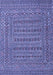 Southwestern Blue Country Rug, tr2773blu