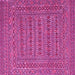 Square Southwestern Pink Country Rug, tr2773pnk