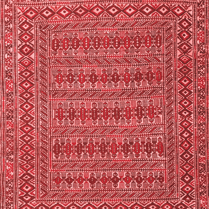 Machine Washable Southwestern Red Country Rug, wshtr2773red