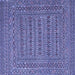 Square Southwestern Blue Country Rug, tr2773blu