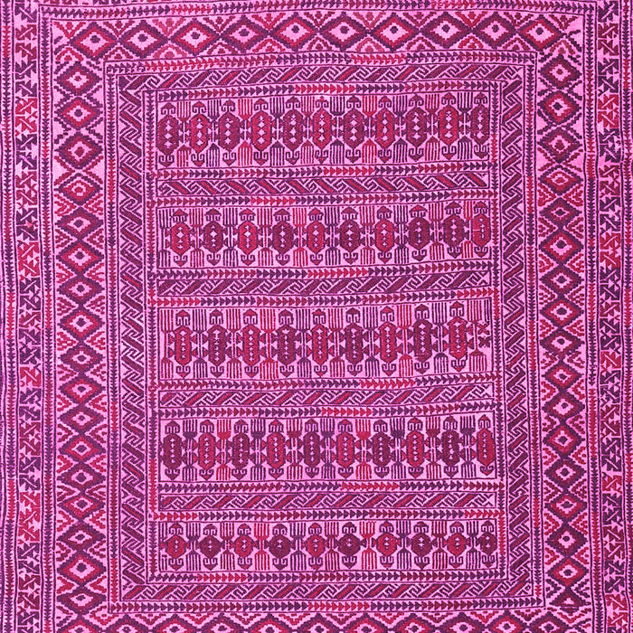 Machine Washable Southwestern Pink Country Rug, wshtr2773pnk