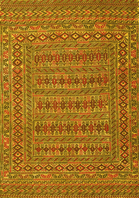 Southwestern Yellow Country Rug, tr2773yw