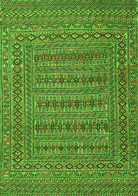 Southwestern Green Country Rug, tr2773grn