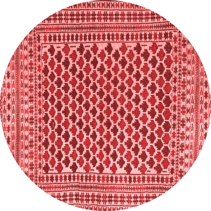 Machine Washable Southwestern Red Country Rug, wshtr2774red