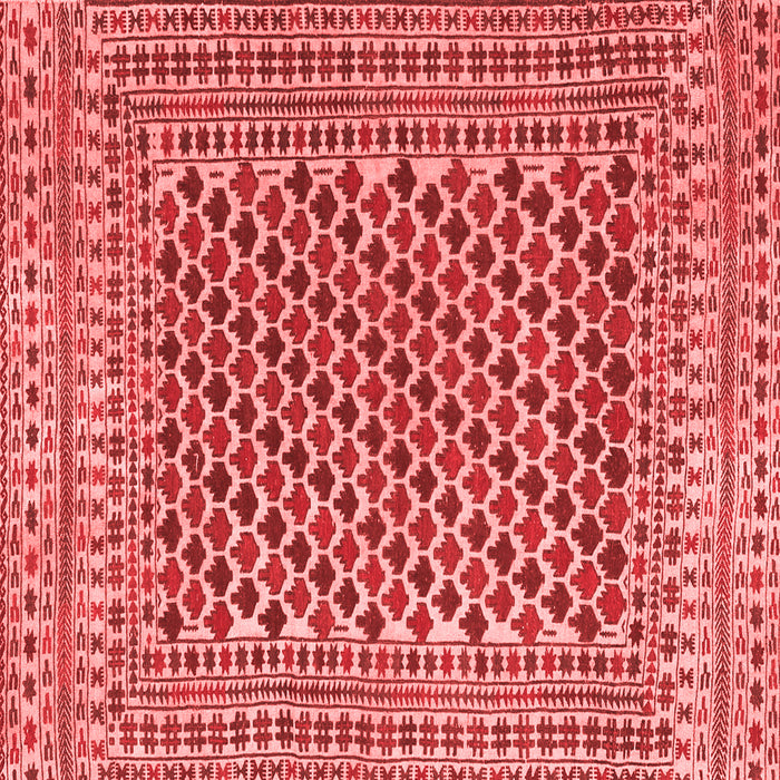 Machine Washable Southwestern Red Country Rug, wshtr2774red