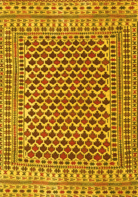 Southwestern Yellow Country Rug, tr2774yw