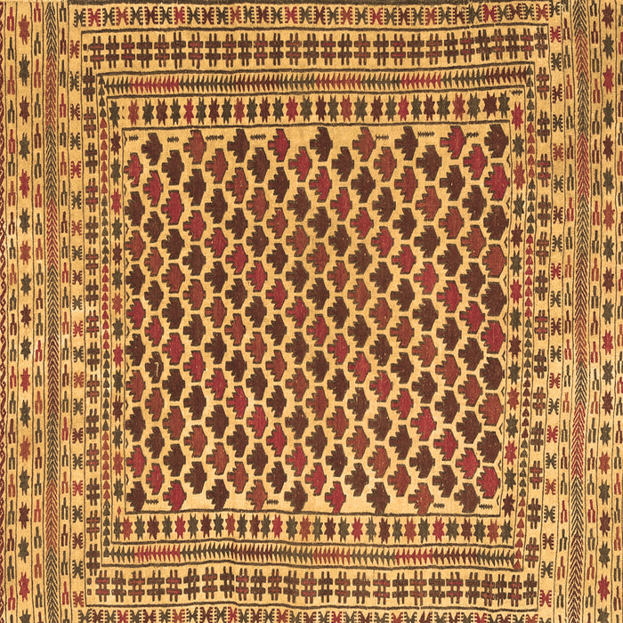 Square Southwestern Brown Country Rug, tr2774brn