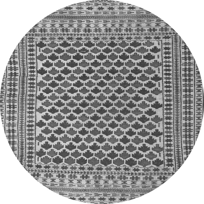 Square Southwestern Gray Country Rug, tr2774gry