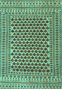 Southwestern Turquoise Country Rug, tr2774turq