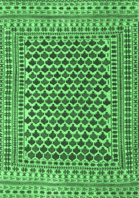 Southwestern Emerald Green Country Rug, tr2774emgrn