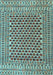 Southwestern Light Blue Country Rug, tr2774lblu