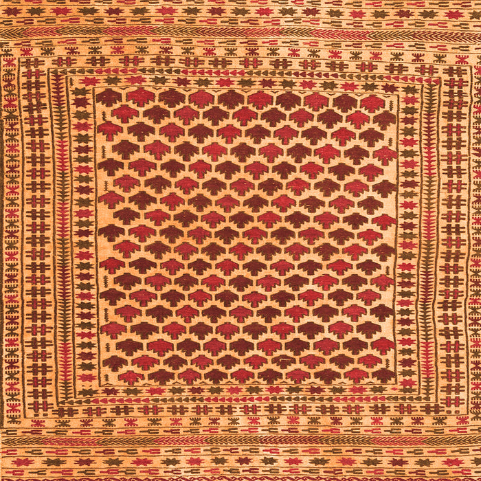 Serging Thickness of Southwestern Orange Country Rug, tr2774org