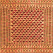 Serging Thickness of Southwestern Orange Country Rug, tr2774org