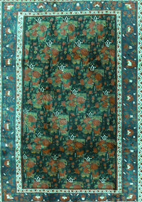 Persian Turquoise Traditional Rug, tr2775turq