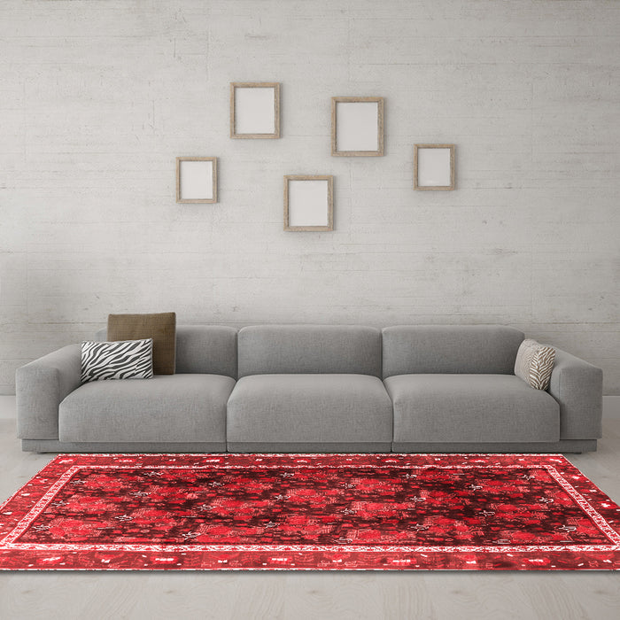 Traditional Red Washable Rugs