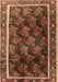 Machine Washable Persian Brown Traditional Rug, wshtr2775brn