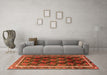 Machine Washable Persian Orange Traditional Area Rugs in a Living Room, wshtr2775org