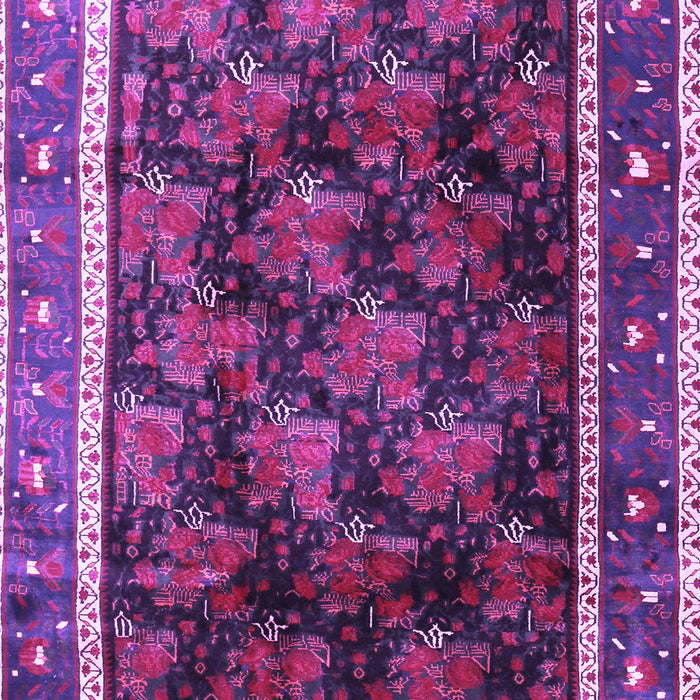 Machine Washable Persian Purple Traditional Area Rugs, wshtr2775pur