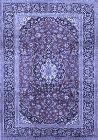 Medallion Blue Traditional Rug, tr2776blu