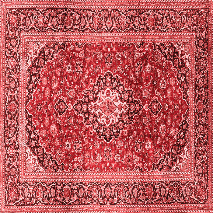 Medallion Red Traditional Rug, tr2776red