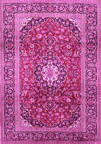 Medallion Pink Traditional Rug, tr2776pnk