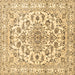 Square Machine Washable Persian Brown Traditional Rug, wshtr2777brn