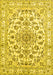 Machine Washable Persian Yellow Traditional Rug, wshtr2777yw