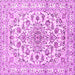 Square Persian Pink Traditional Rug, tr2777pnk