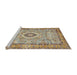 Sideview of Machine Washable Traditional Sienna Brown Rug, wshtr2778