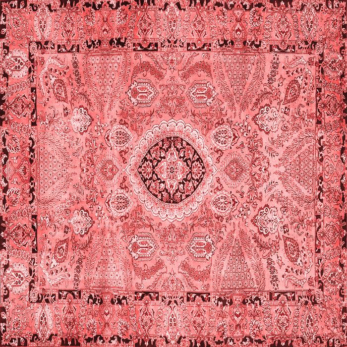 Machine Washable Persian Red Traditional Rug, wshtr2778red