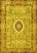 Machine Washable Persian Yellow Traditional Rug, wshtr2778yw