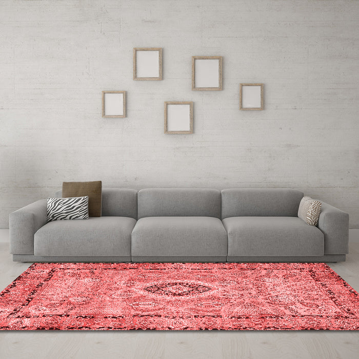 Traditional Red Washable Rugs