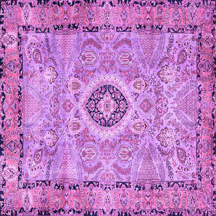 Square Persian Purple Traditional Rug, tr2778pur