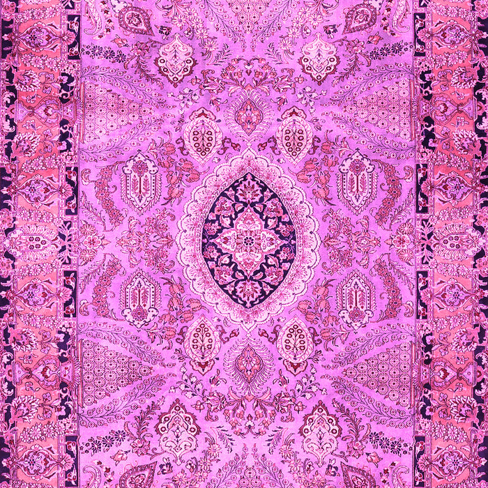 Machine Washable Persian Pink Traditional Rug, wshtr2778pnk