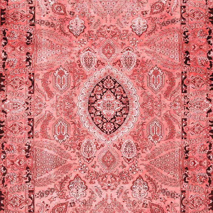 Machine Washable Persian Red Traditional Rug, wshtr2778red