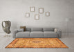 Machine Washable Persian Orange Traditional Area Rugs in a Living Room, wshtr2778org