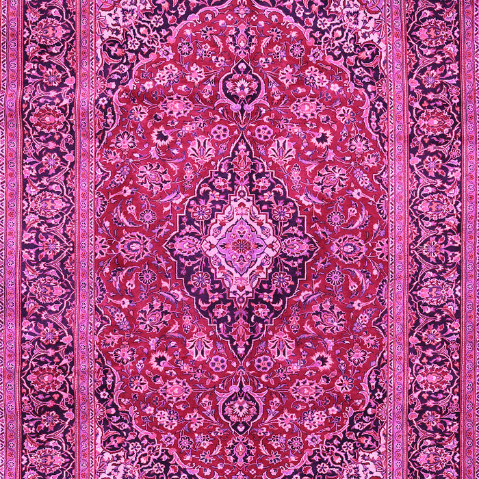 Machine Washable Persian Pink Traditional Rug, wshtr2779pnk