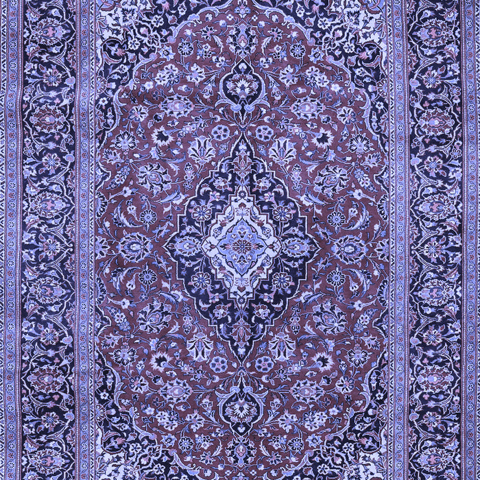 Machine Washable Persian Blue Traditional Rug, wshtr2779blu