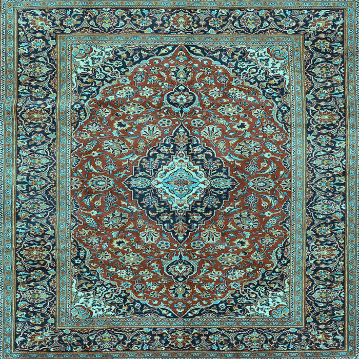 Square Persian Light Blue Traditional Rug, tr2779lblu
