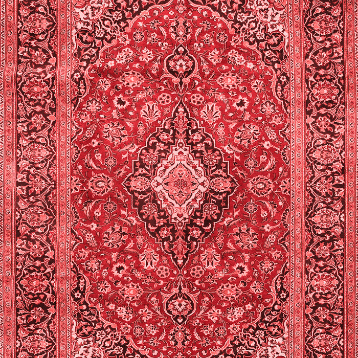 Machine Washable Persian Red Traditional Rug, wshtr2779red