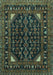 Machine Washable Persian Turquoise Traditional Area Rugs, wshtr277turq