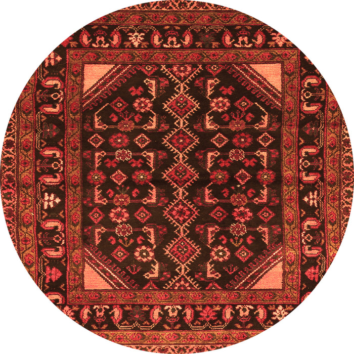 Machine Washable Persian Orange Traditional Area Rugs, wshtr277org